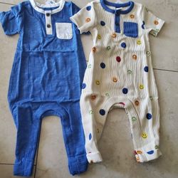 2 New Old Navy Sleepers 6-12 
