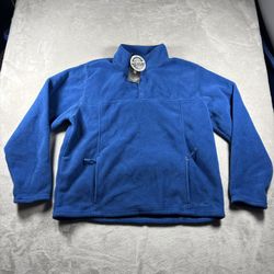 Vintage LL Bean Polartec Fleece Jacket Men’s XL Blue Water Repellent NWT #3384