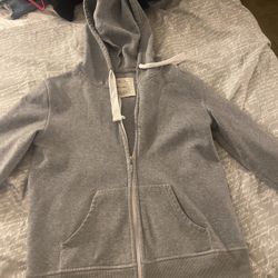 Grey zip up