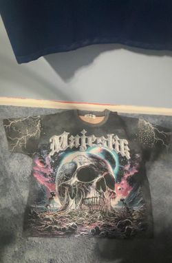 Majestik Worldwide Black Skull Tee