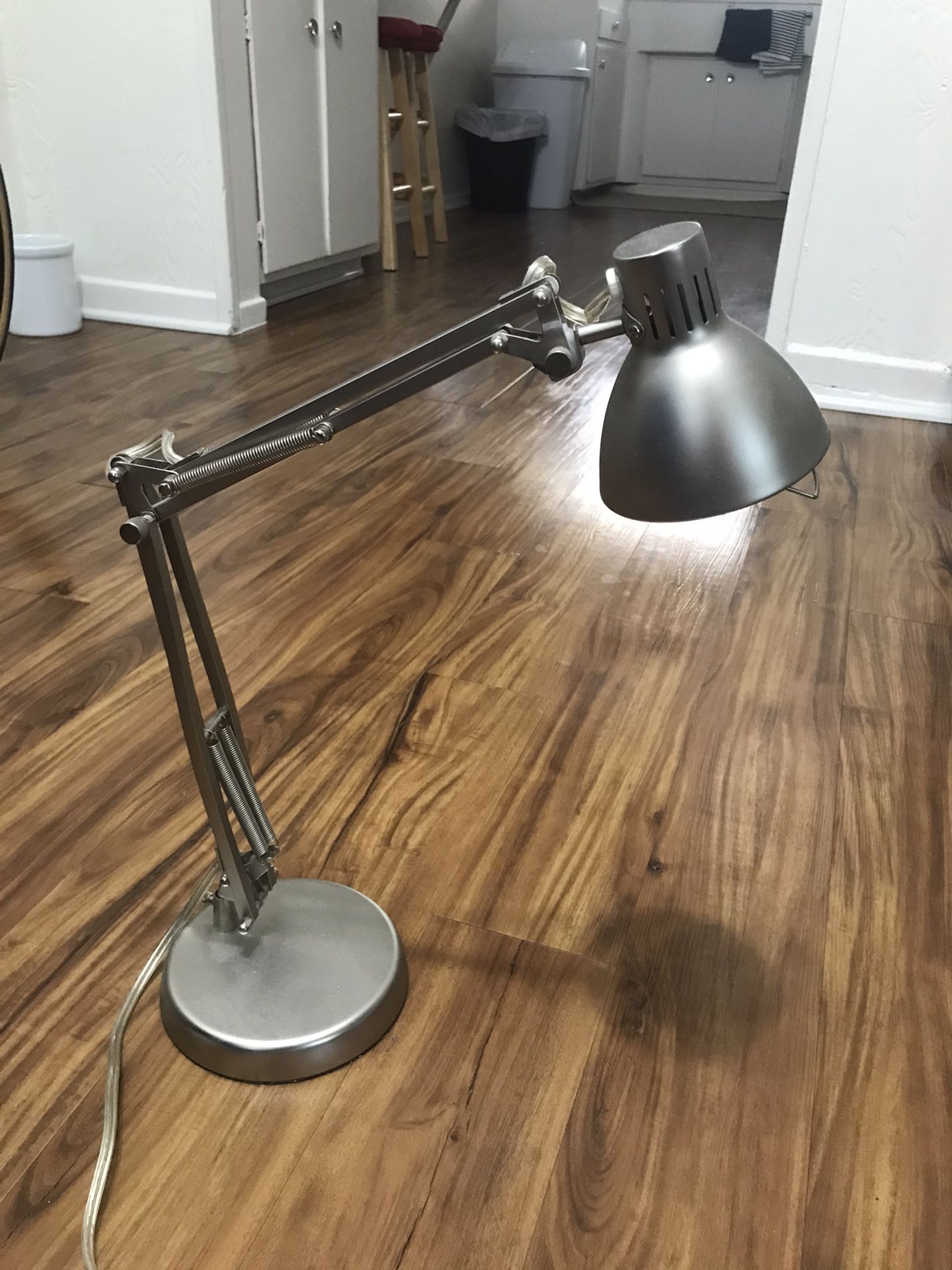 Adjustable Silver Lamp