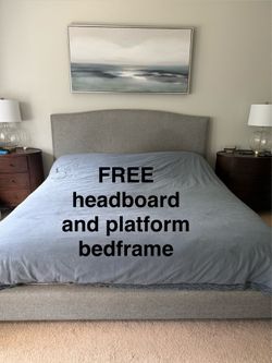FREE king size platform bedframe and headboard