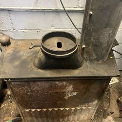 Antique Wood Burning Fireplace