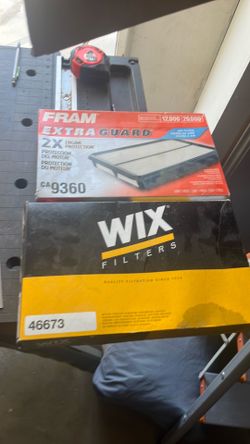 1 FRAM EXTRA GUARD & 1 WIX FILTER