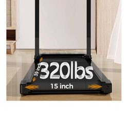 Like New! Portable Treadmills for Home, Electric Walking Pad Treadmill with 12 Preset Programs, 3.0HP Treadmill with Handle for Small Home, Waking Pad