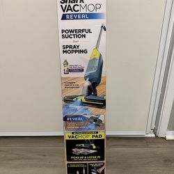 Shark VACMOP Reveal Cordless Spray Mopping Powerful Suction Mop Disposable Pad