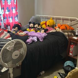 California King Bed.  Complete   Headboard Footboard.  Mattress And Box springs. 