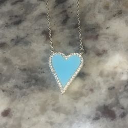 Gold Plated Turquoise Heart 