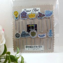 God Bible Quotes Sticker Paper Clips, Woman Bookmark Paper Clips, Planner Accessory, Stationary, Page Marker Clips, Journaling Clip, School Supplies