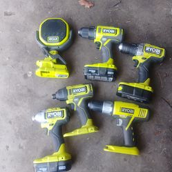 Ryobi tools together
