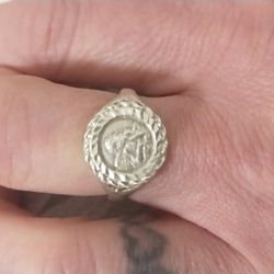 Vintage Guardian  Angel  925 Ring