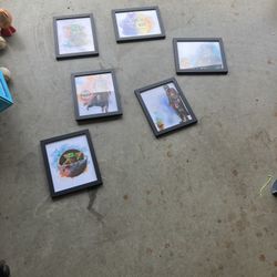 Set of 6 Mandolorian watercolor framed prints