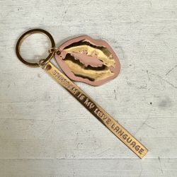Lips Keychain “Sarcasm Is My Love Language “