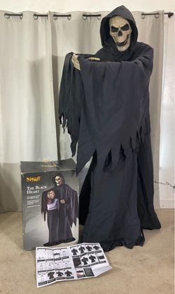 6 Ft BLACK HEART Halloween Animatronic