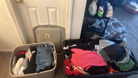 Bins for sale including shoes
