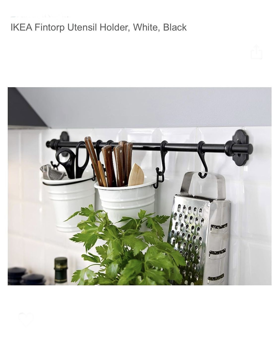 IKEA Fintorp Utensil Systems w/2 Buckets - AVAILABLE if listed - (Combine With Other Items And Save!)