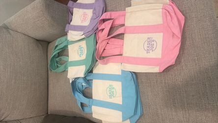 Trader Joe's Mini Canvas Tote Bags