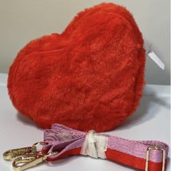 Bath & Body Works Furry Heart Cross Body 