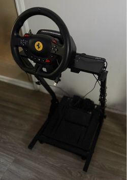 Volante ferrari para ps con soporte y pedales