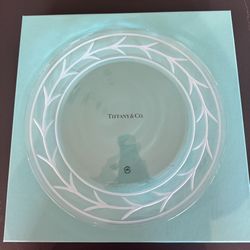Tiffany & Co Glass Serving Platter (Original Box)