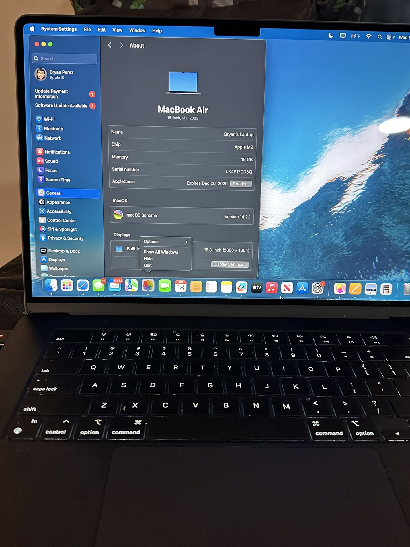 15-inch MacBook Air - Midnight