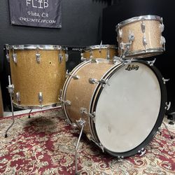 Ludwig 4pc 1960’s Champagne Sparkle Drum Set