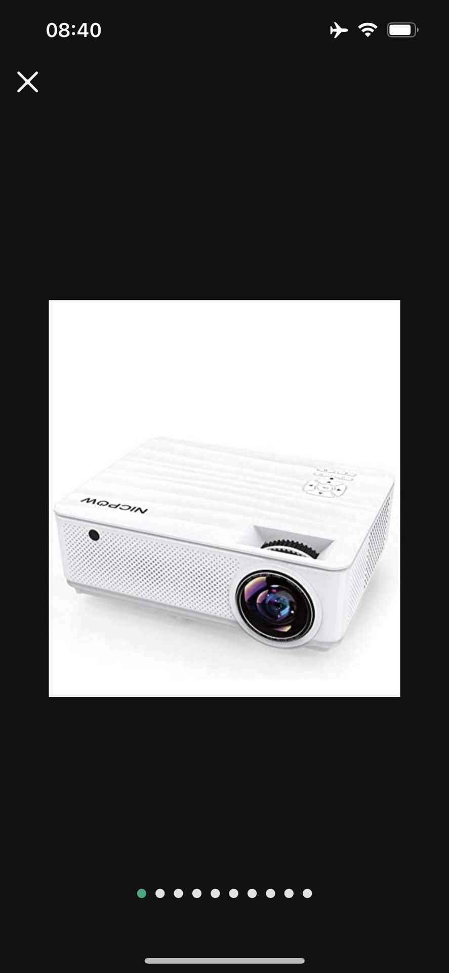 Video Projector Nic pow Native u1080P