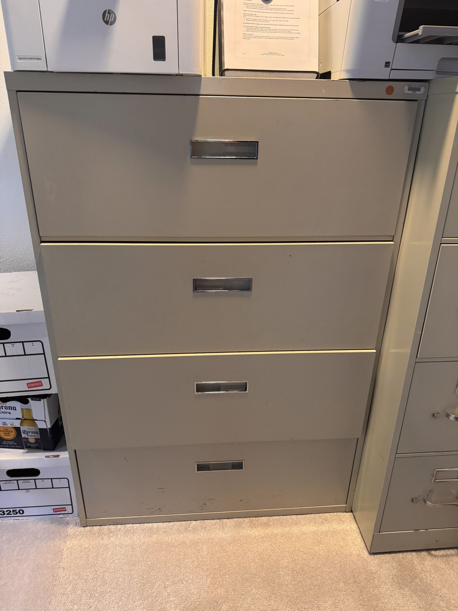4 Drawer File Cabinet