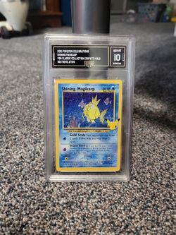 2021 Pokemon Celebrations SHINING MAGIKARP #66 Neo Revelation Holo GMA 10