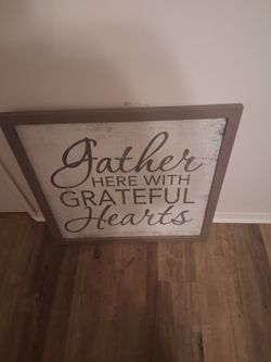 Wall art with a Christian saying