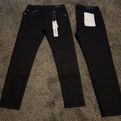 Purple Black Jeans