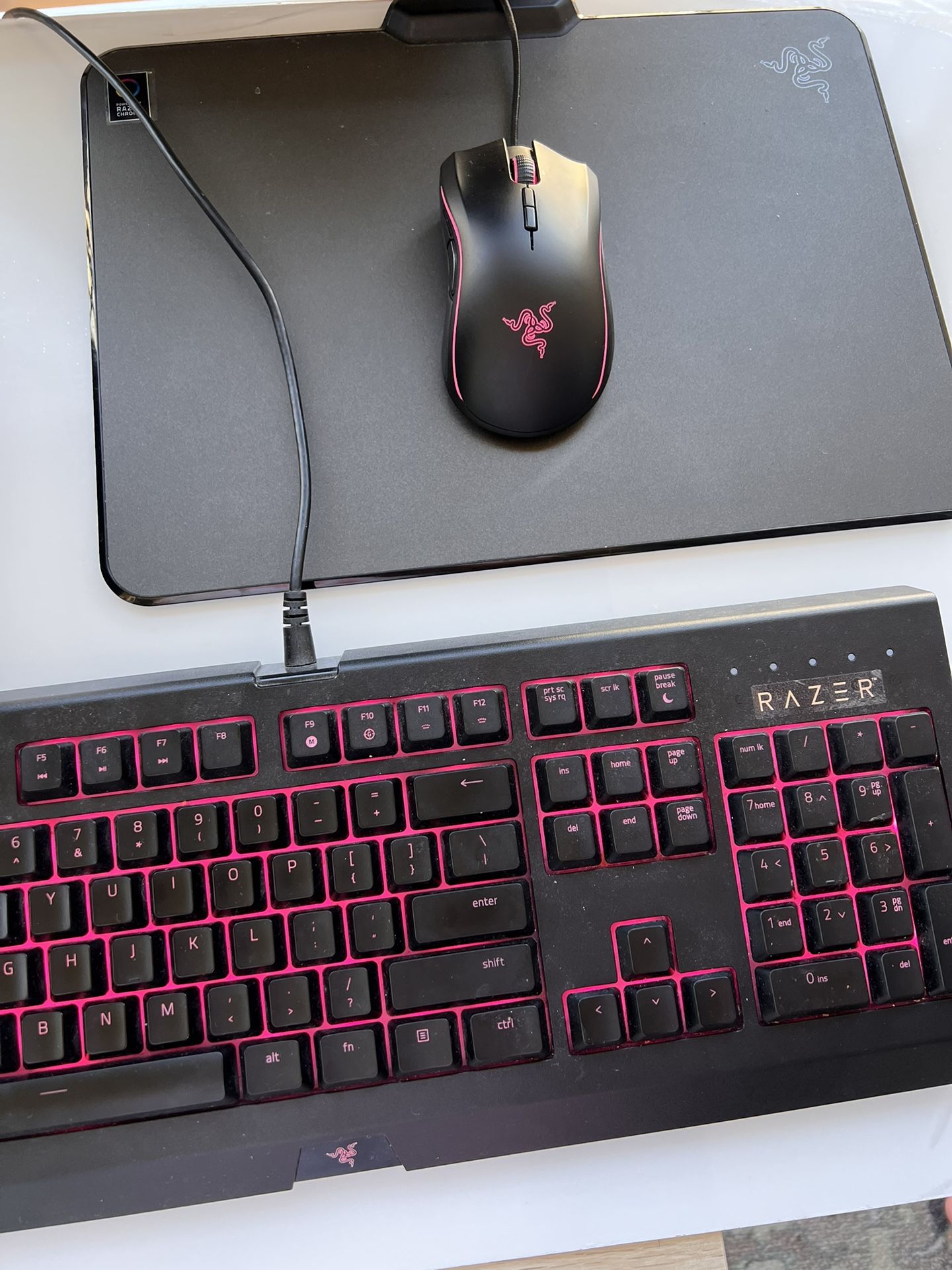 Razer Mouse, Keyboard And Mousepad