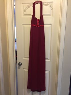 Red formal dress