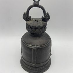 Vintage Japanese Bronze Hanging Temple Bell