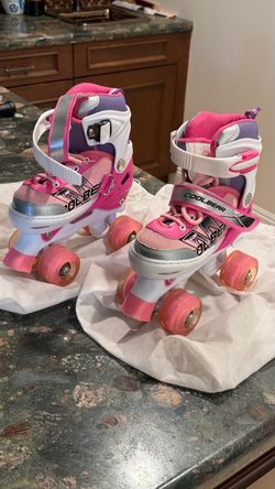 Cool Bear Kids Roller Skates Pink Purple