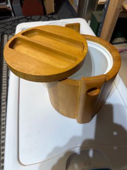 Royal Teak Design Wooden Ice Bucket