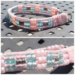 Custom Handmade Beaded Dog Collar 