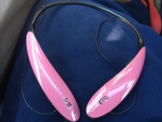 Pink wireless Bluetooth