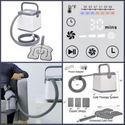 New Cold Therapy System Cold Pack Low Noise Ice Machine with Universal Pad & Elastic Straps