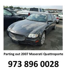 07 Maserati quattroporte parting out Parts parts