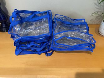 20 brand new clear plastic bags/purses for use in stadium or concert