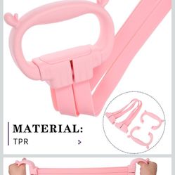 PRETYZOOM Fide ejercicio elásticas para fitness, resistencia ajustable, color rosa, cuerda elástica para mujeres, entrenamiento de hombr