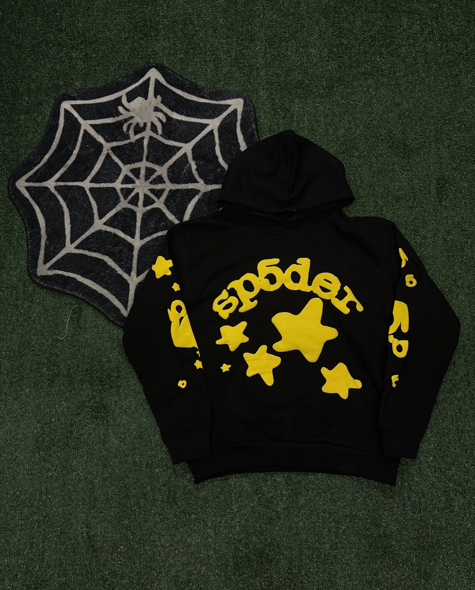 Sp5der Beluga Hoodie ‘Onyx/Yellow