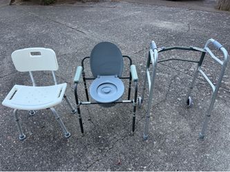Mobility Set: Walker, Commode and Shower Set