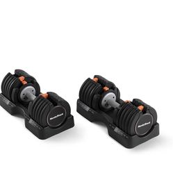 NordicTrack 55 lb Select-a-Weight Dumbbell Pair, Black