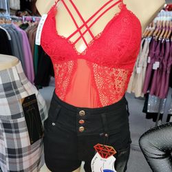 Red Sexy Bodysuit 