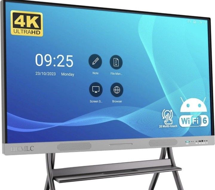 New Open Box 55" HKMLC All-in-One 4K UHD Android Smart Board Whiteboard Computer TV