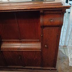 Singer Sewing MACHINE  TREADLE PARLOR CABINET WORKING MODEL 