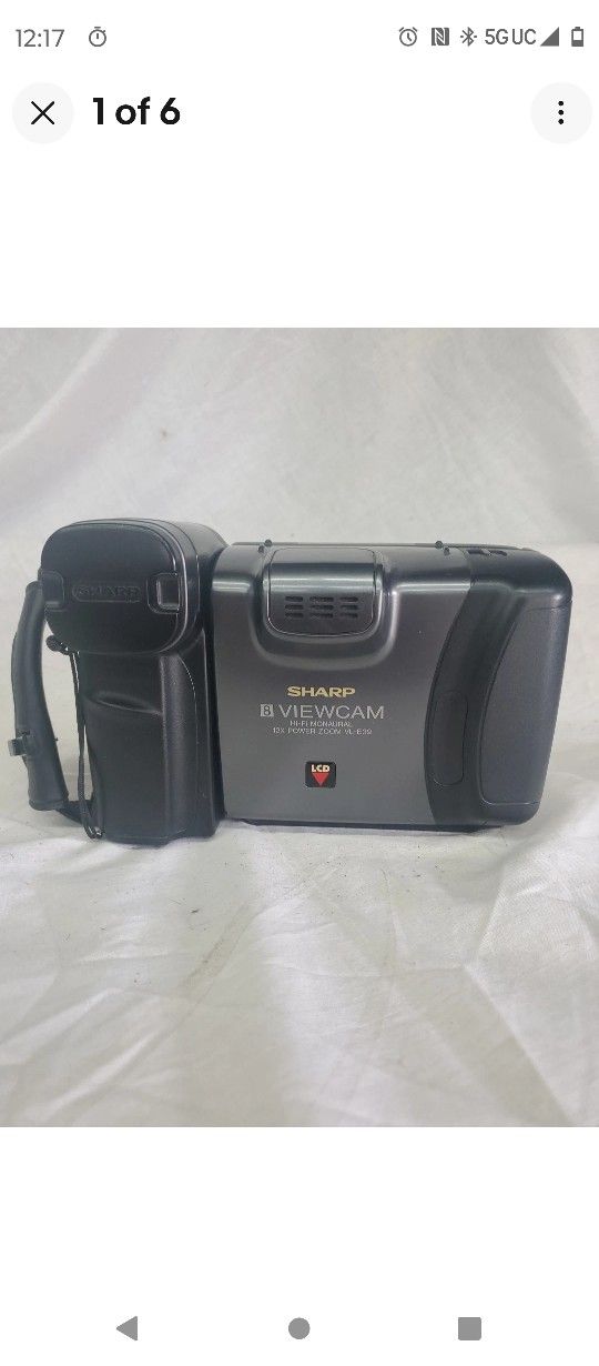 Sharp 8mm Camcorder Work Good