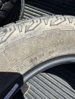 Goodyear wrangler territory A/T 265/65/18